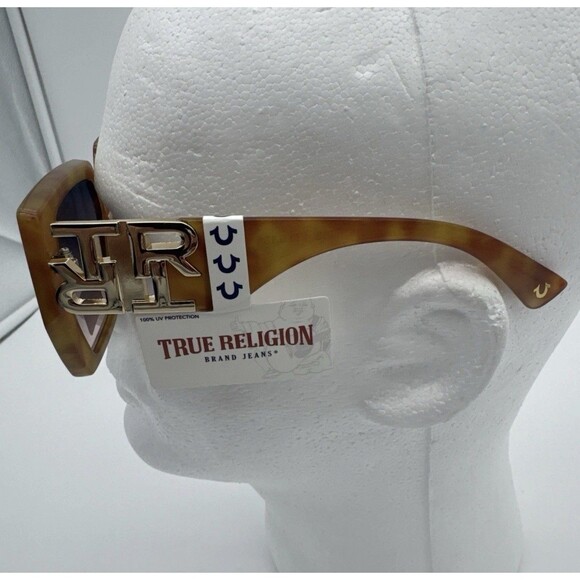 TRUE RELIGION Womens Sunglasses Brown Frame Gradient Lens Square TRSunB2 Glam main image 10